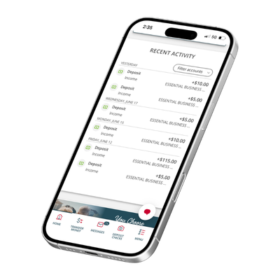 HYSA landing page phone mockup