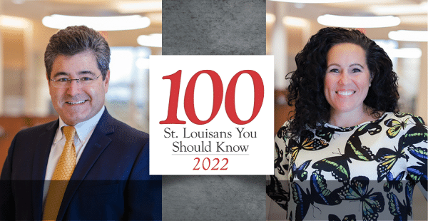 Jeff Camilleri and Megan Zust of CNB STL Bank on list of Top 100 St. Louisans You Should Know 2022