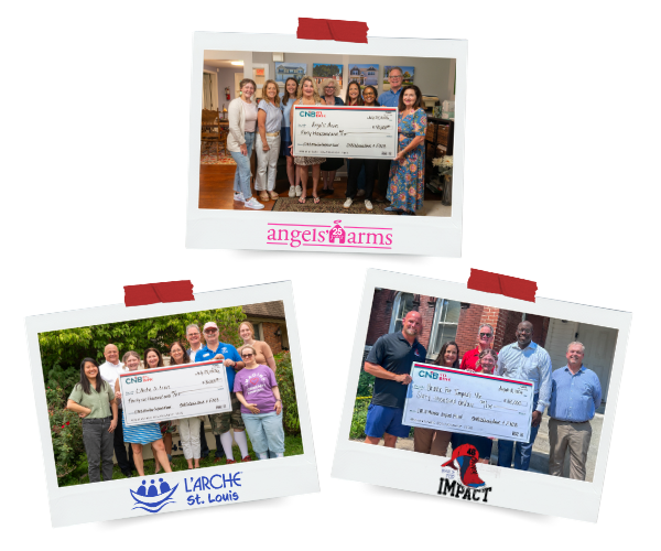 FHLB & CNB Check Presentations Collage