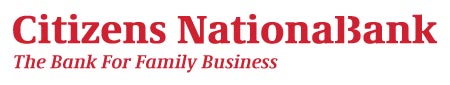 Citizens National Bank | The Bank for Family Business Logo and Slogan