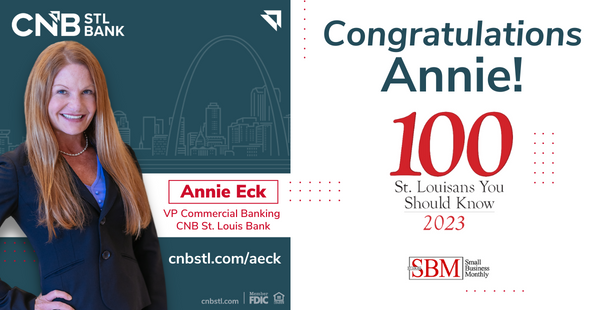 Congratulations Annie for being awarded 100 St. Louisans You Should Know 2023 award. 