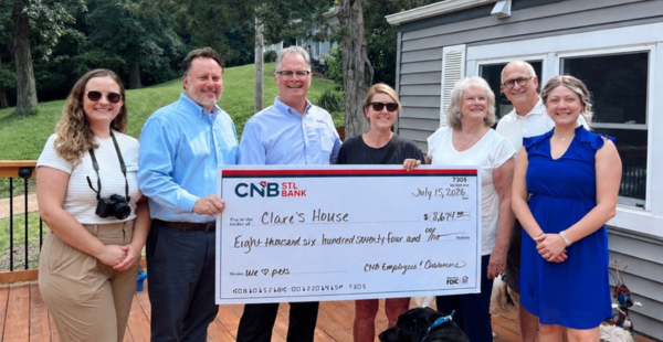 Clares house recieves an $8,674 donation