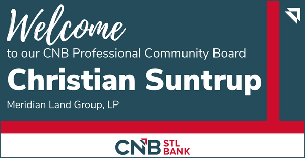 Welcome to our CNB Professional Community Board Christian Suntrup.